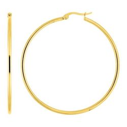 Pendientes Acero Dorado Argyor MRM Mujer (AC)435227 Aro Liso En Brillo
