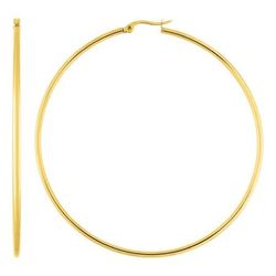 Pendientes Acero Dorado Argyor MRM Mujer (AC)435231 Aro Liso En Brillo