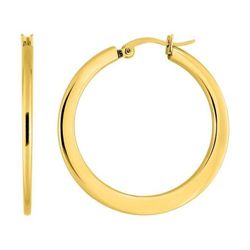 Pendientes Acero Dorado Argyor MRM Mujer (AC)435277 Aro Liso En Brillo