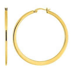 Pendientes Acero Dorado Argyor MRM Mujer (AC)435283 Aro Liso En Brillo