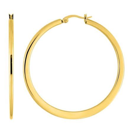 Pendientes Acero Dorado Argyor MRM Mujer (AC)435283 Aro Liso En Brillo