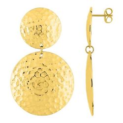 Pendientes Acero Dorado Argyor MRM Mujer (AC)435706 Colgante Redondo Relieve