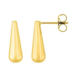 Pendientes Acero Dorado Argyor MRM Mujer (AC)435710 Gota Alargada En Brillo
