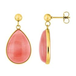 Pendientes Acero Dorado Argyor MRM Mujer (AC)435715 Colgante Piedra Jade