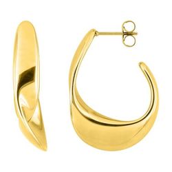 Pendientes Acero Dorado Argyor MRM Mujer (AC)435722 Medio Aro En Brillo