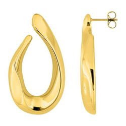 Pendientes Acero Dorado Argyor MRM Mujer (AC)435724 Medio Aro En Brillo