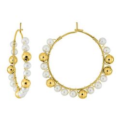 Pendientes Acero Dorado Argyor MRM Mujer (AC)435728 Aro En Brillo