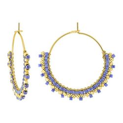 Pendientes Acero Dorado Argyor MRM Mujer (AC)435744 Aro Azul