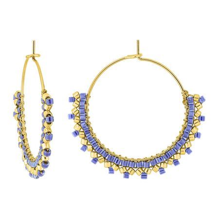 Pendientes Acero Dorado Argyor MRM Mujer (AC)435744 Aro Azul