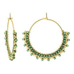 Pendientes Acero Dorado Argyor MRM Mujer (AC)435746 Aro Verde