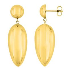 Pendientes Acero Dorado Argyor MRM Mujer (AC)435750 Colgantes En Brillo