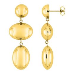 Pendientes Acero Dorado Argyor MRM Mujer (AC)435754 Colgantes En Brillo