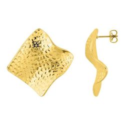 Pendientes Acero Dorado Argyor MRM Mujer (AC)435770 Relieve En Brillo