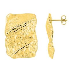 Pendientes Acero Dorado Argyor MRM Mujer (AC)435776 Relieve En Brillo
