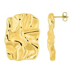 Pendientes Acero Dorado Argyor MRM Mujer (AC)435777 Relieve En Brillo