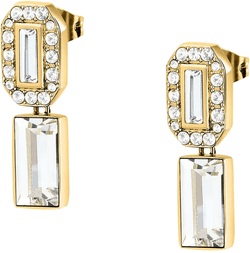 Pendientes Acero Dorado Karl Lagerfeld Mujer KLAYC40 Colgante Circonitas