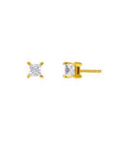Pendientes Acero Dorado Marea Hombre C00101/49 Circonitas