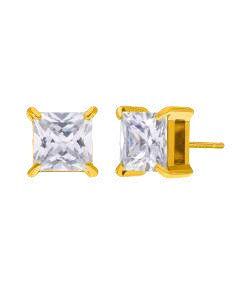Pendientes Acero Dorado Marea Hombre C00101/51 Circonitas