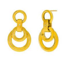 Pendientes Acero Dorado Marea Mujer C03101/AP Colgante Círculos