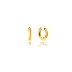 Pendientes Acero Dorado Mujer 19mm PAL0284DO19 Aro En Brillo