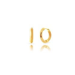 Pendientes Acero Dorado Mujer 21mm PAL0284DO21 Aro En Brillo