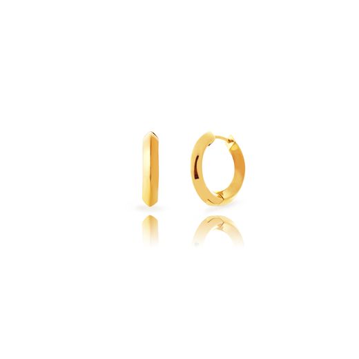 Pendientes Acero Dorado Mujer 21mm PAL0284DO21 Aro En Brillo