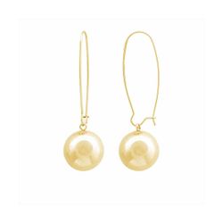 Pendientes Acero Dorado Mujer E26152GP Colgante Bola En Brillo