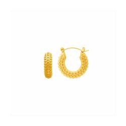 Pendientes Acero Dorado Mujer E27220GP Aro En Brillo