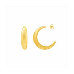 Pendientes Acero Dorado Mujer E27222GP Medio Aro En Brillo
