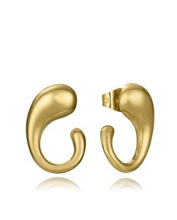 Pendientes Acero Dorado Viceroy 1,7cm 15177E01012 Curvos