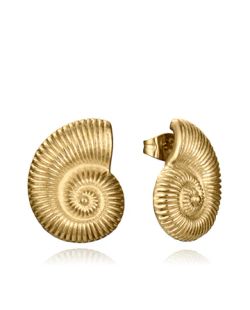 Pendientes Acero Dorado Viceroy 1,9cm 75401E01012 Caracola De Mar