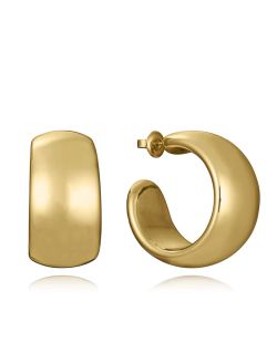 Pendientes Acero Dorado Viceroy 3,1Cm 14291E01012 Medio Aro