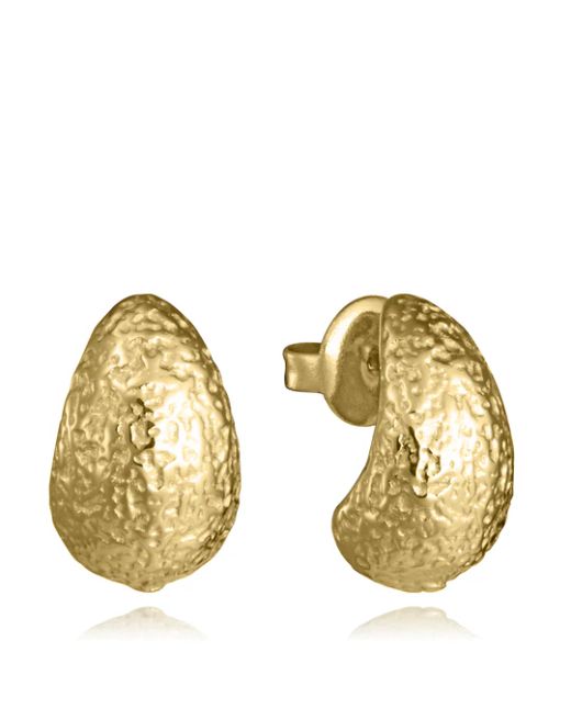 Pendientes Acero Dorado Viceroy Mujer 14368E01012 Gota C. Textura En Brillo