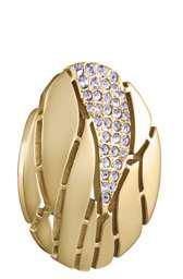 Pendientes Acero Dorado Viceroy Mujer 15227E01012 Calado Irregular C. Circonitas