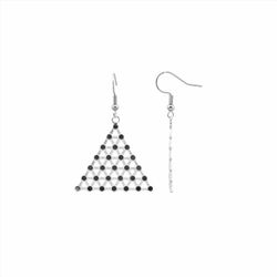Pendientes Acero E16425 Triángulo Calado