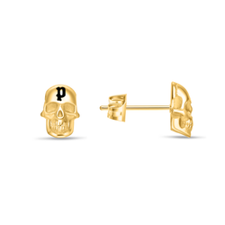 Pendientes Acero Ip Dorado Police PEAGE0000902 Calaveras C. Logo Police
