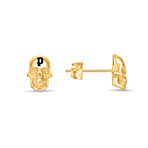 Pendientes Acero Ip Dorado Police PEAGE0000902 Calaveras C. Logo Police