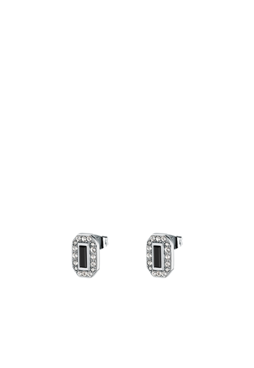 Pendientes Acero Karl Lagerfeld Mujer KLAYC43 Circonitas Negras Bicolor Blancas