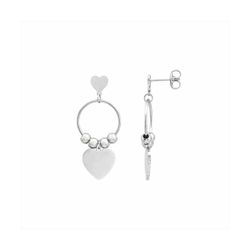 Pendientes Acero Mujer E26141 Colgante Corazón
