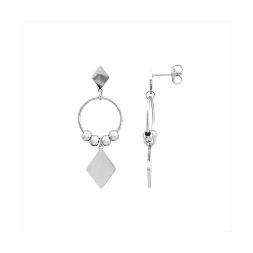 Pendientes Acero Mujer E26144 Colgante Rombo