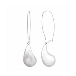 Pendientes Acero Mujer E26151 Colgante Gota En Brillo