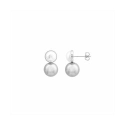Pendientes Acero Mujer E26275 Bolas En Brillo