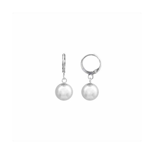 Pendientes Acero Mujer E26276 Aro C. Colgante Perla