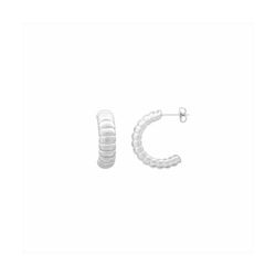 Pendientes Acero Mujer E27215 Medio Aro En Brillo