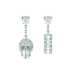 Pendientes Acero Mujer Philipp Plein PJ3EA02EU Colgante Cadena Calaveras Cristales