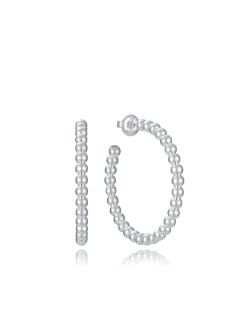 Pendientes Acero-Plata Viceroy 14319E01000 Medio Aro Colección Laura Escanes Bolas