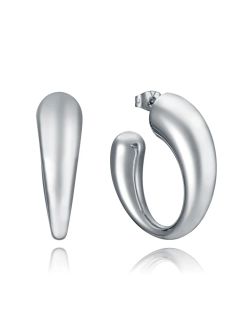 Pendientes Acero Viceroy 3,2cm 15196E01000 Aro Abierto Volumen