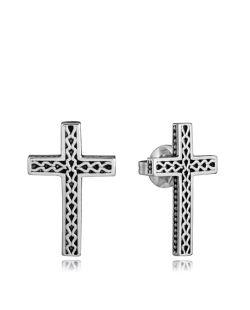 Pendientes Acero Viceroy Hombre 14377E01000 Cruz & Tramado Cadena