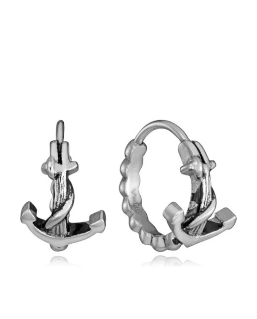 Pendientes Acero Viceroy Hombre 14385E01000 Aro C. Anclas En Brillo