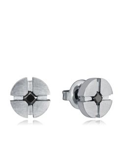 Pendientes Acero Viceroy Hombre 14388E01000 Circonitas Negras
